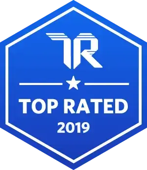 Premio Top Rated de TrustRadius en 2019