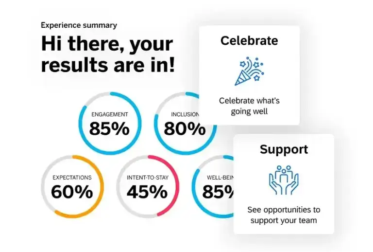 experience summary results page