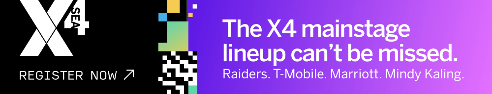 The X4 lineup can't be missed. Featuring, The Raiders, T-Mobile, Marriott, and Mindy Kaling.