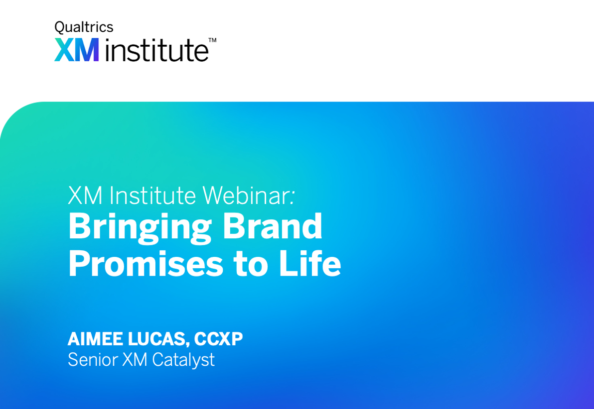 Webinar: Bringing Brand Promises to Life