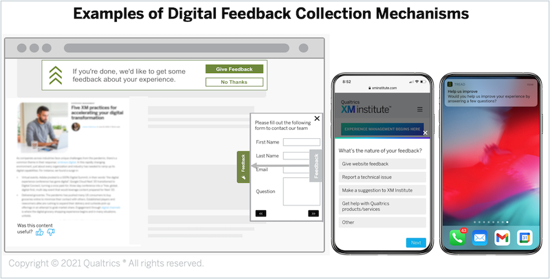 Digital XM Launchpad - Examples of Feedback Collection Mechanisms Small