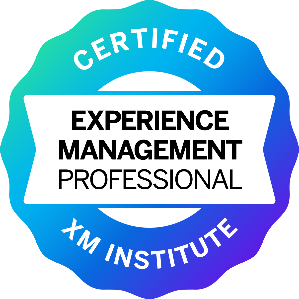 badge for the XM Professional Certification