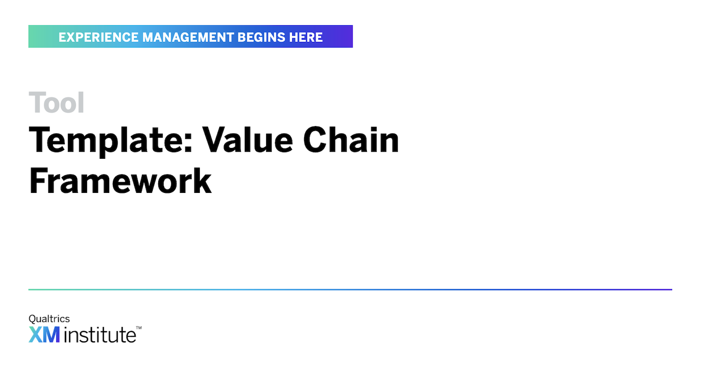 Template Value Chain Framework Xm Institute Template Value Chain Framework Xm Institute