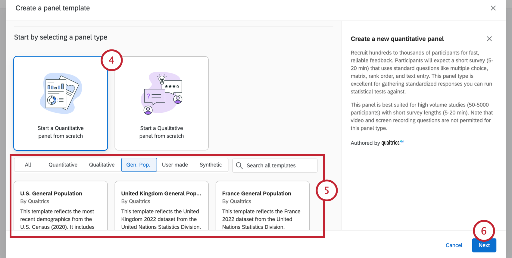 choosing the type of template to make