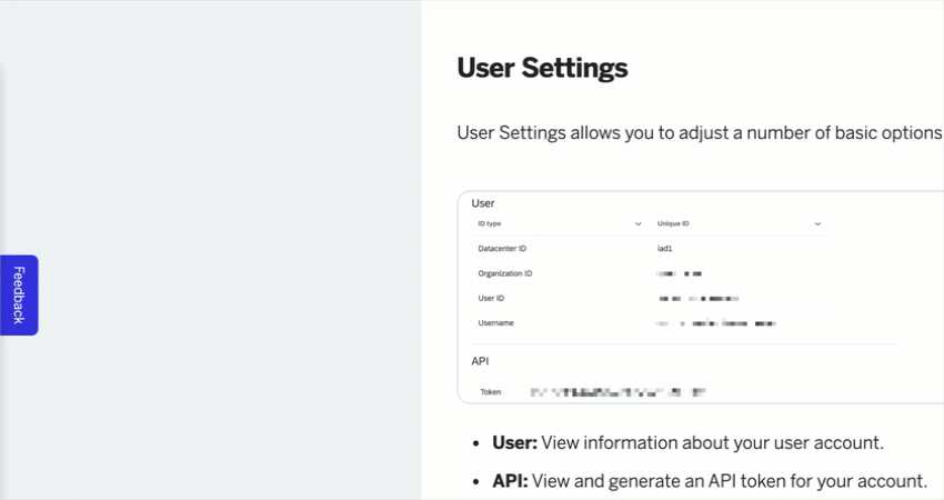 clicking the feedback intercept on the lefthand side of a page to open the feedback survey