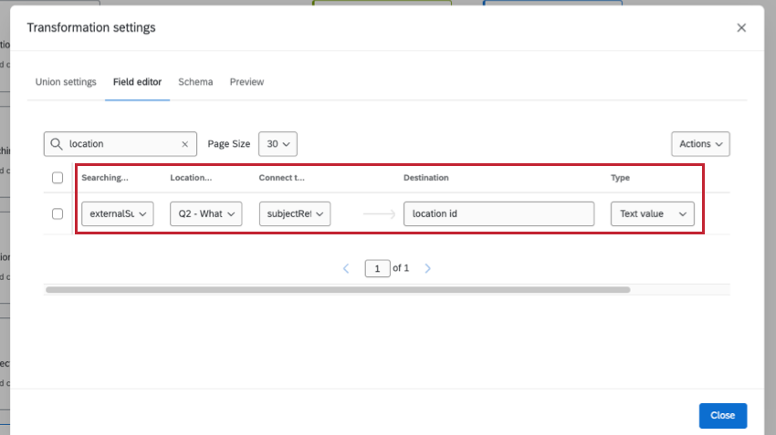 join key mapped across 3 sources in a union