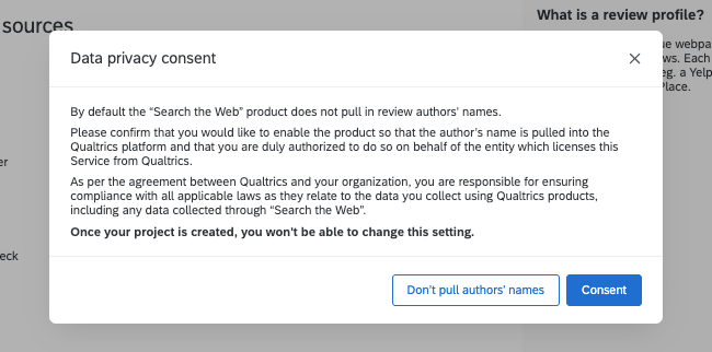 image of the author name ingestion warning that appears