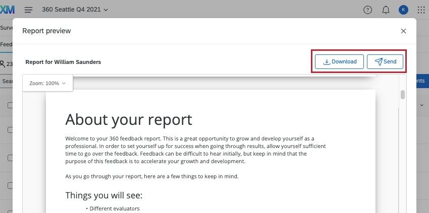 image of a report