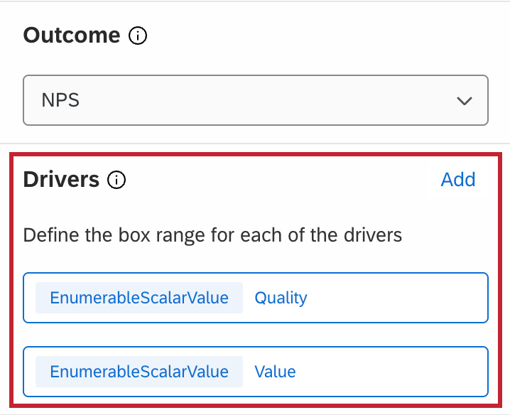 drivers section highlighted within the widget