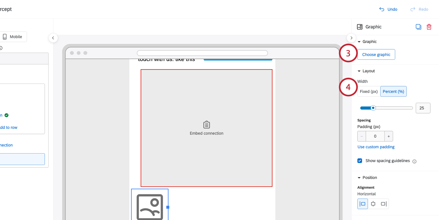 choosing a graphic to add