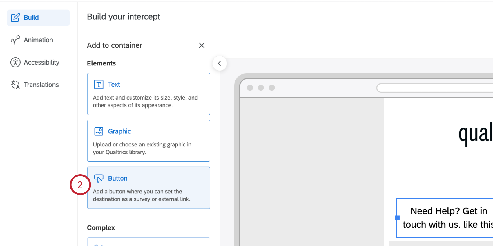 selecting button