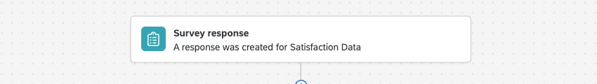 survey response event in a workflow