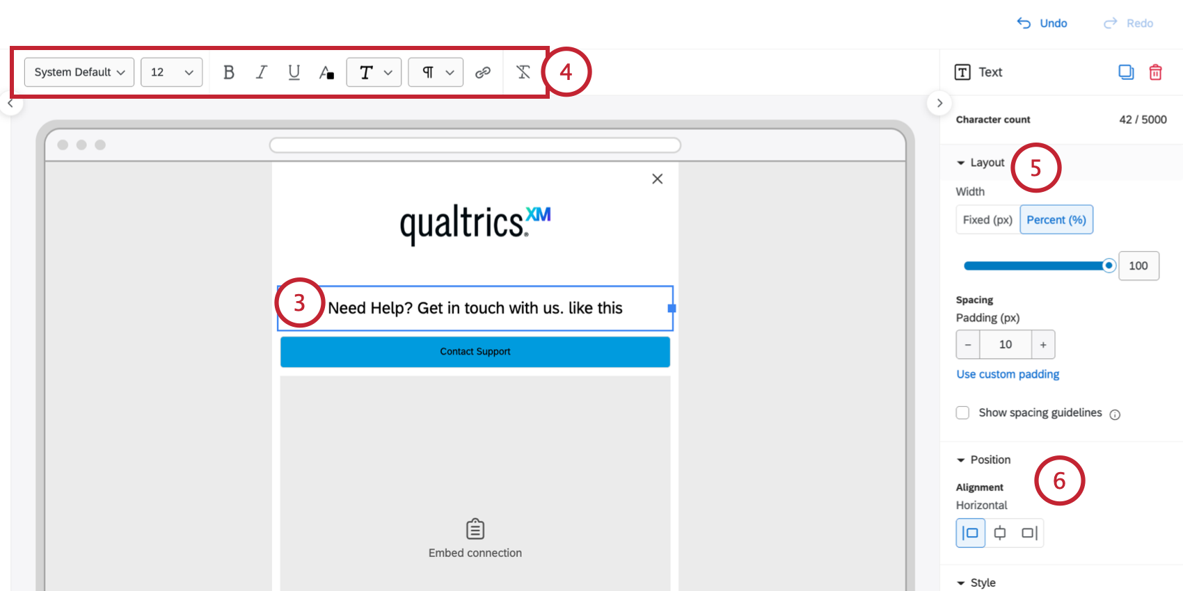 adding and customizing text