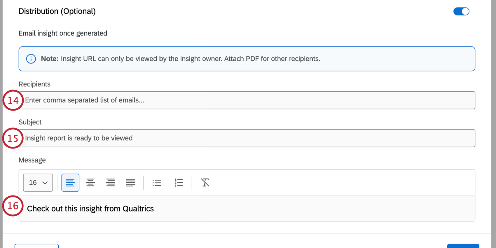 customizing an email notification