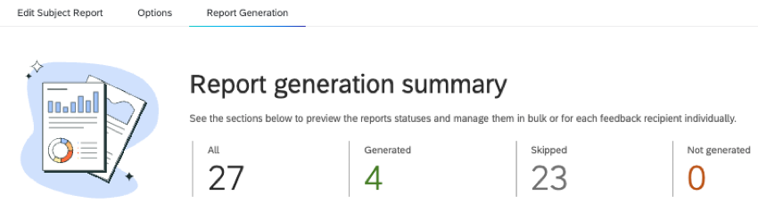 report generation summary