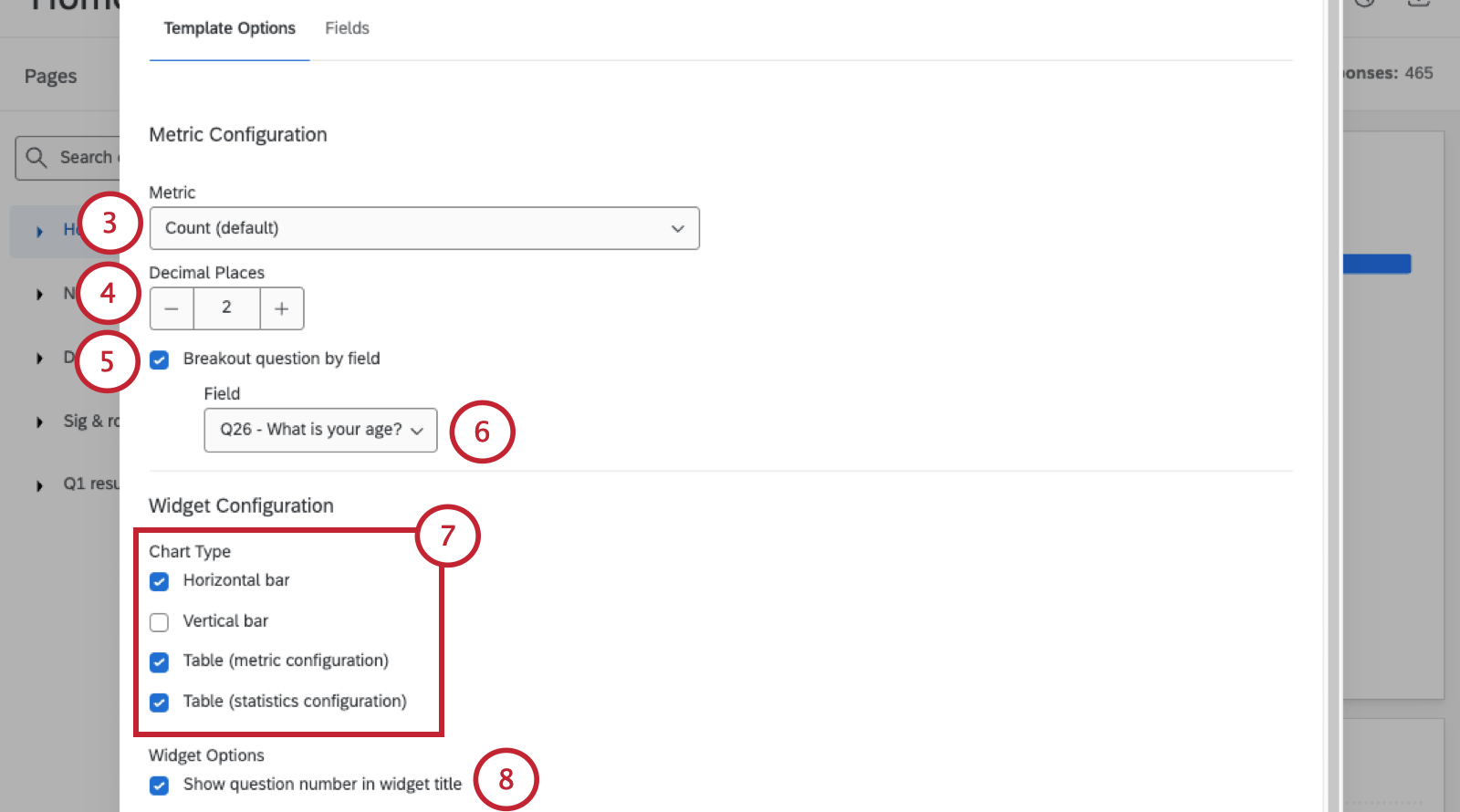 screenshot of template options that open in new modal