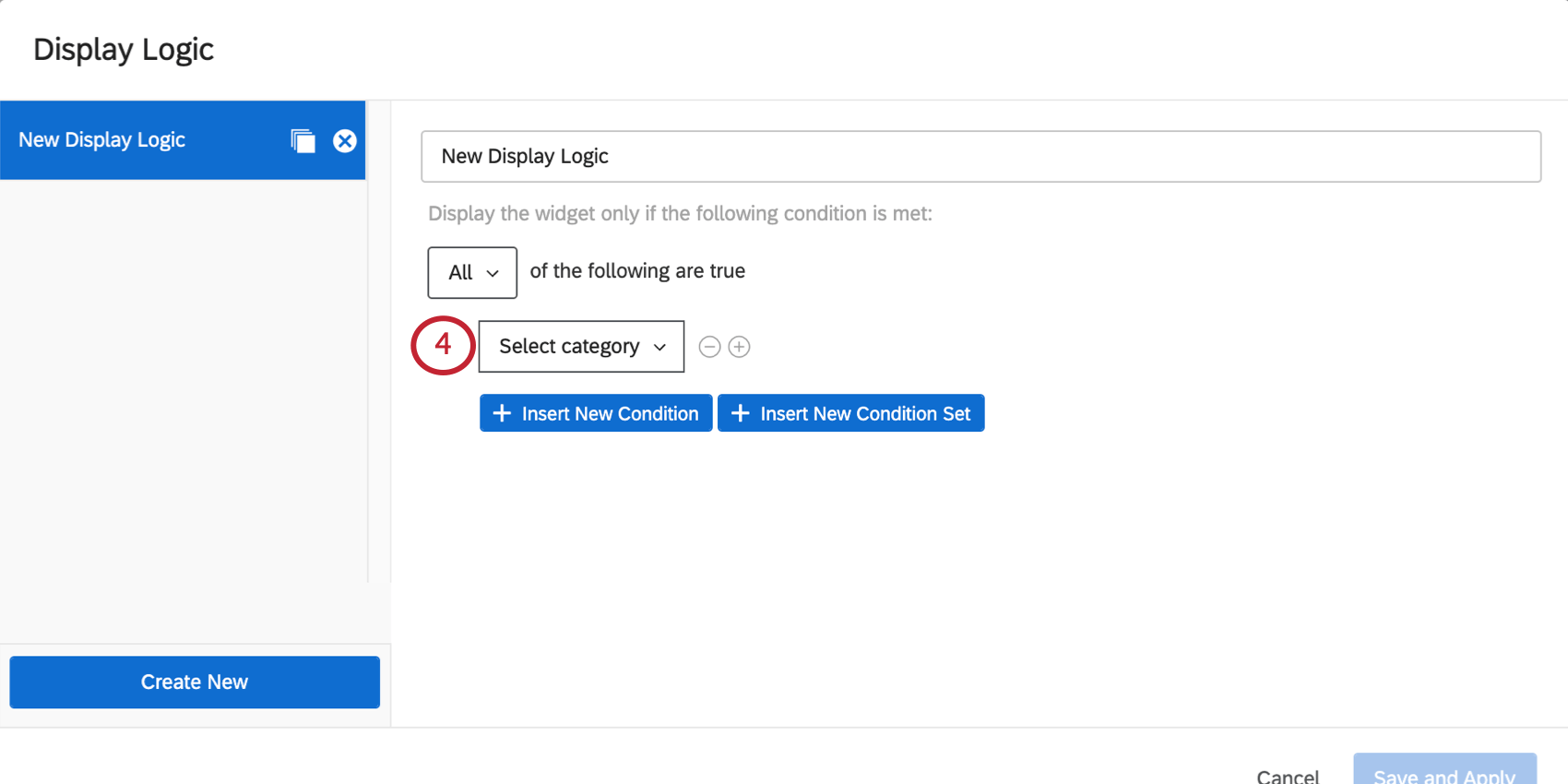 Filter menu opened with "select category" dropdown indicated