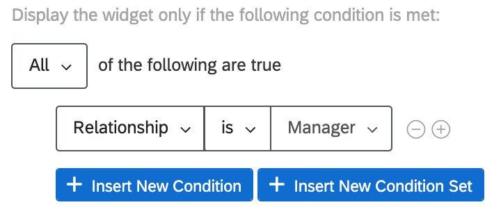 All of the following is true: relationship is manager