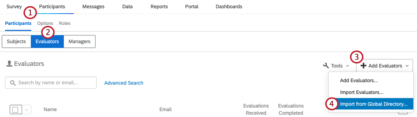 importing evaluators from global directory