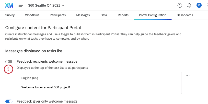 bascule grise à côté dun message