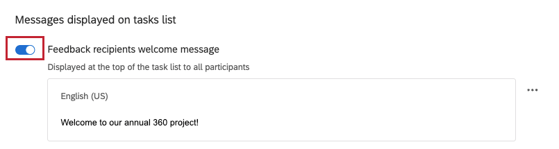image highlighting blue enabled toggle next to an instruction message