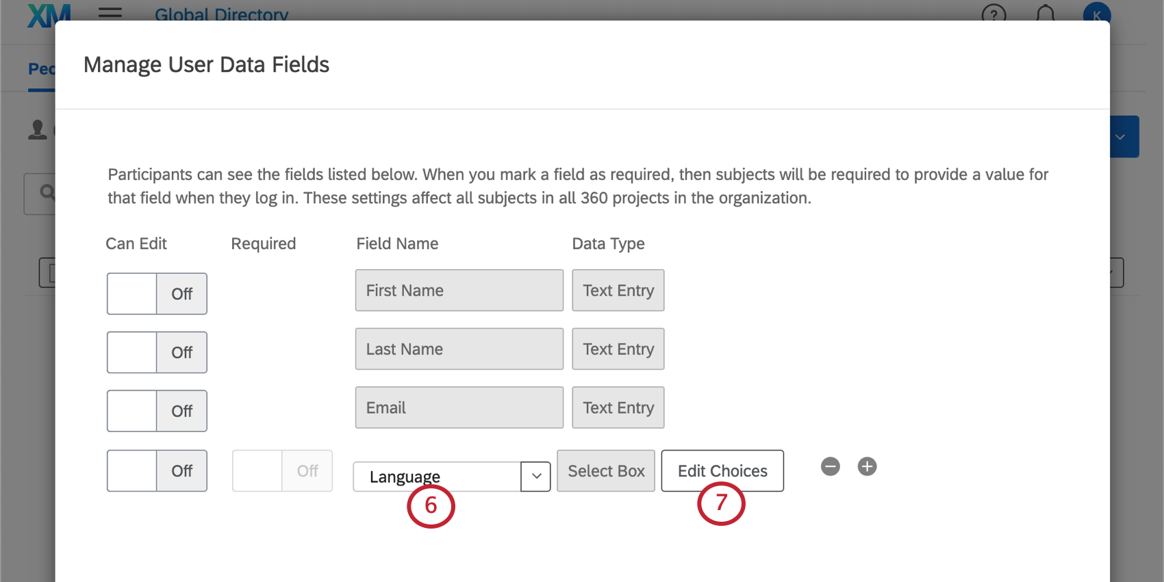 フィールド名言語が追加された。