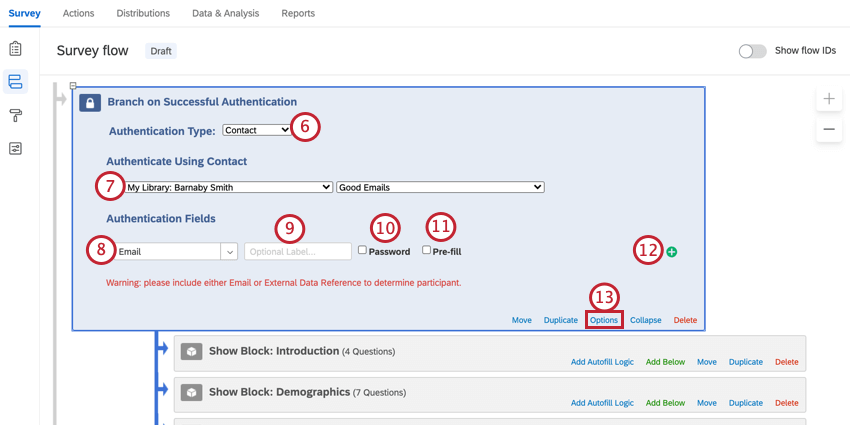 sélectionner le type didentification puis configurer lauthentificateur