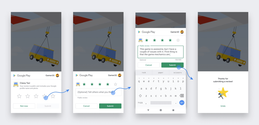 Qualtrics app pulled up on the google play store
