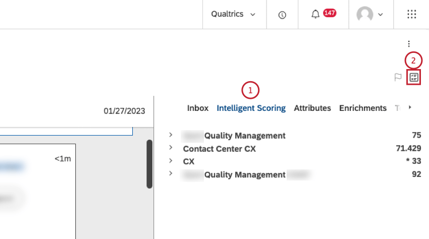Icono de puntuaciones de inteligencia de refutación