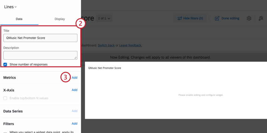 Titre et description du widget
