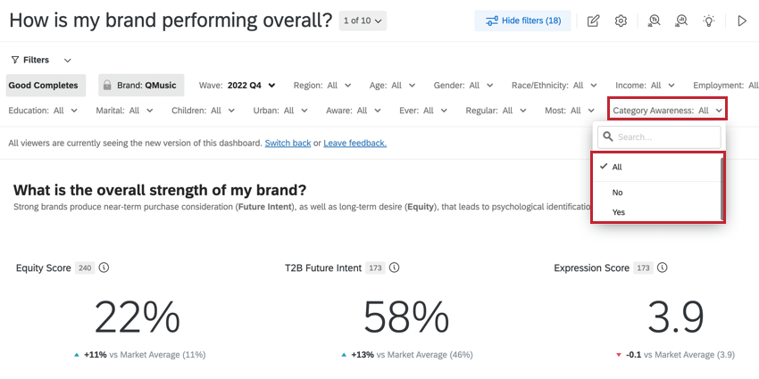 Se resalta el Filtro para reconocimiento de categorías