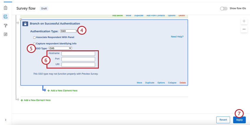 Configurar el tipo de sso en CAS e ingresar los campos de sso
