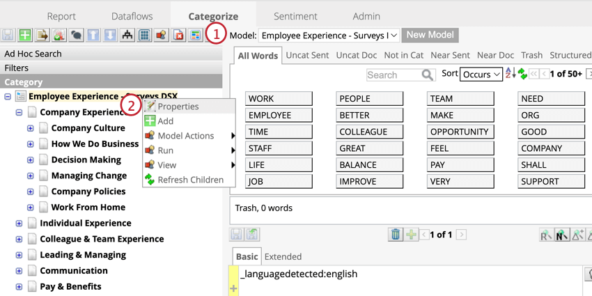 Sélectionner un modèle à masquer