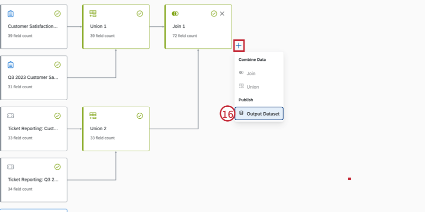 Output dataset option