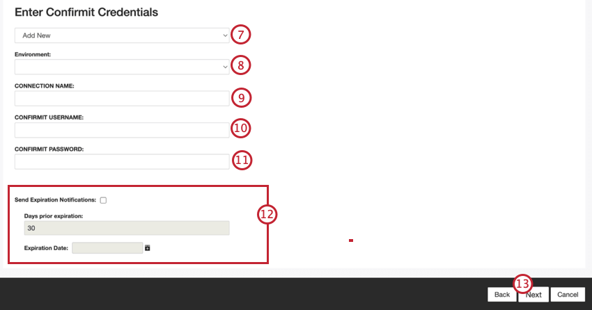 Confirmar la información de la cuenta y la configuración de notificaciones