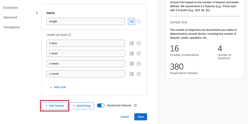 Adicionar recurso em azul na parte inferior da página