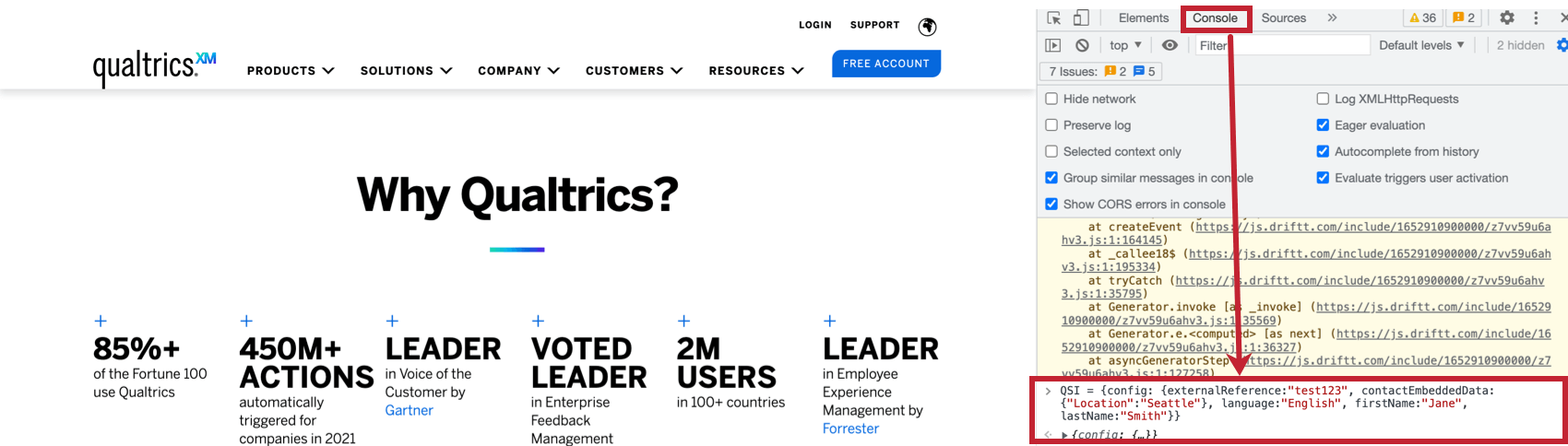 Ingresso console per il test dellintercetta digitale.