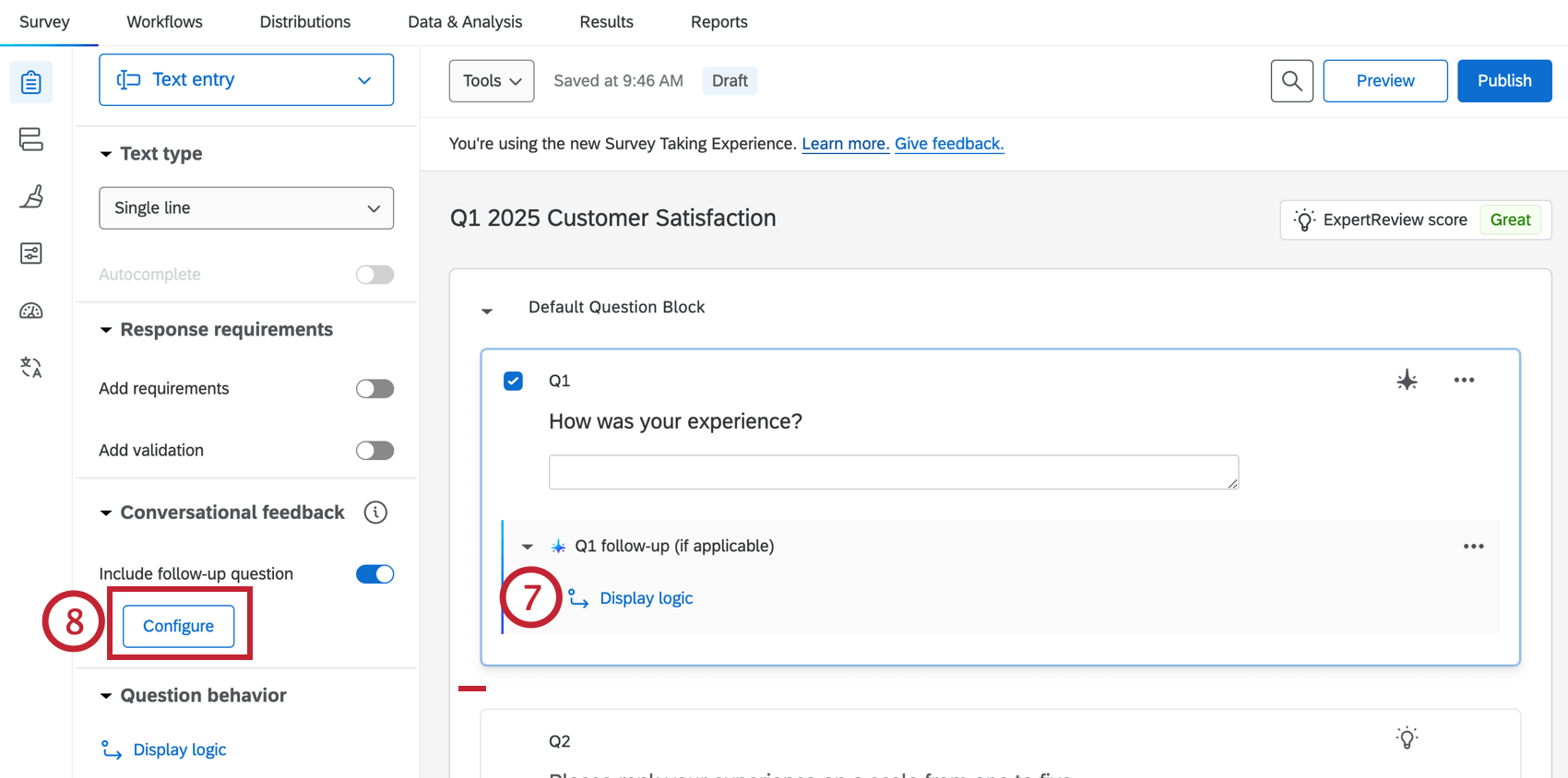 visualizzare le impostazioni e configurare le impostazioni