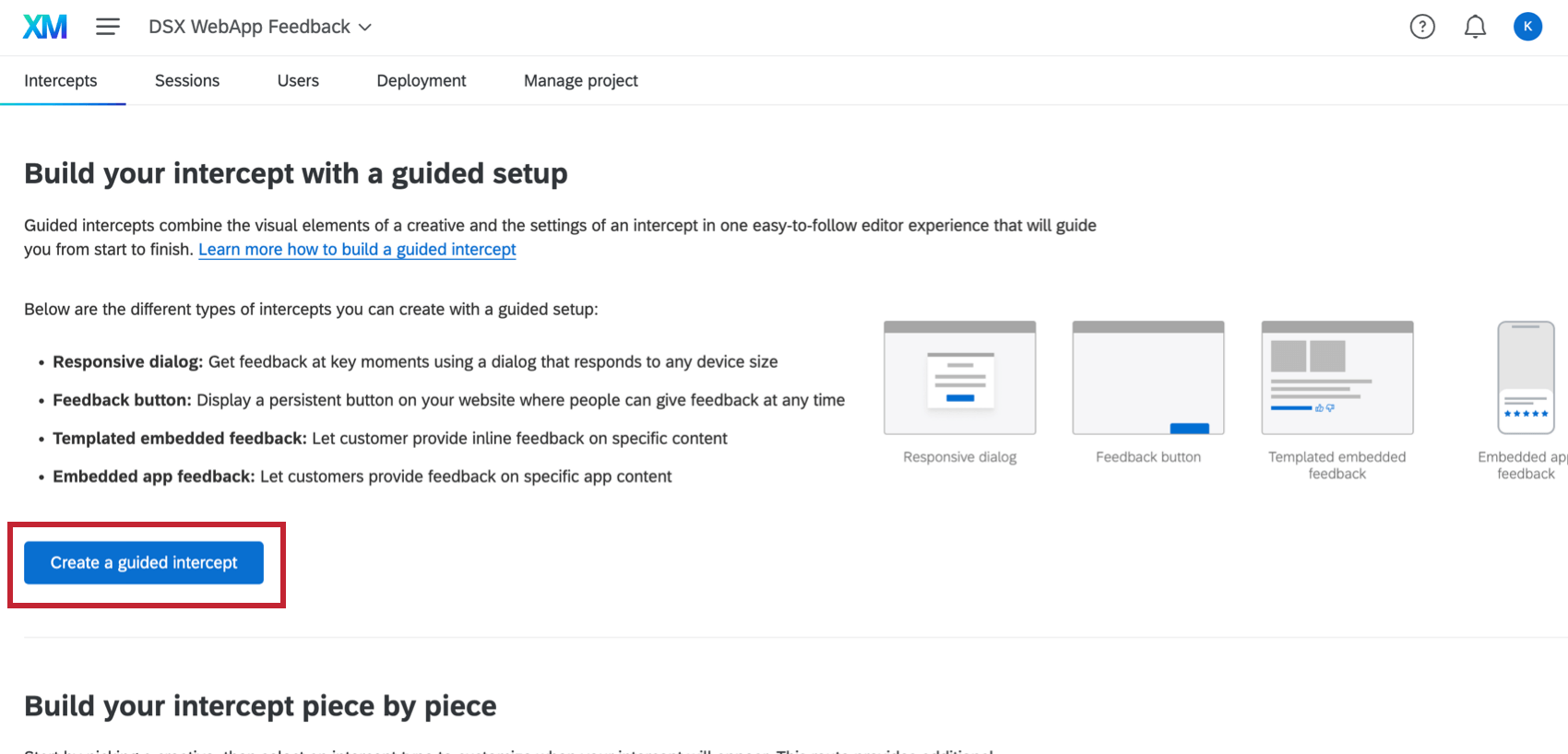 púrpura construye tu intercept con nuestro nuevo banner de experiencia de editor