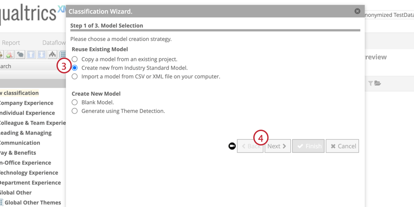 Create new from industry model