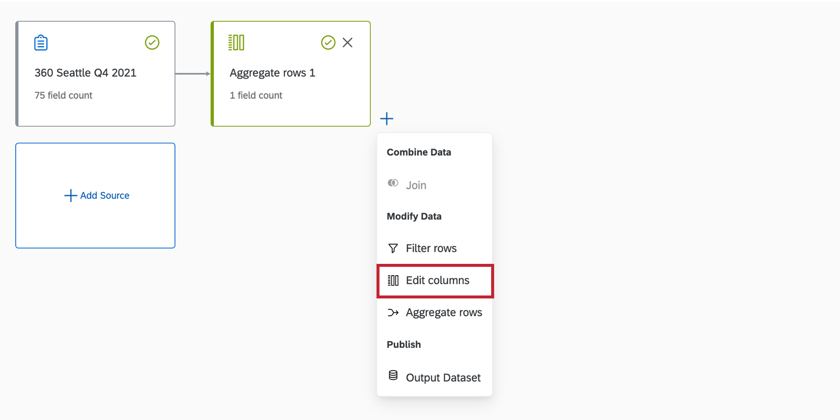 Aggiungere un componente di modifica delle colonne per modificare i campi nelle righe aggregate