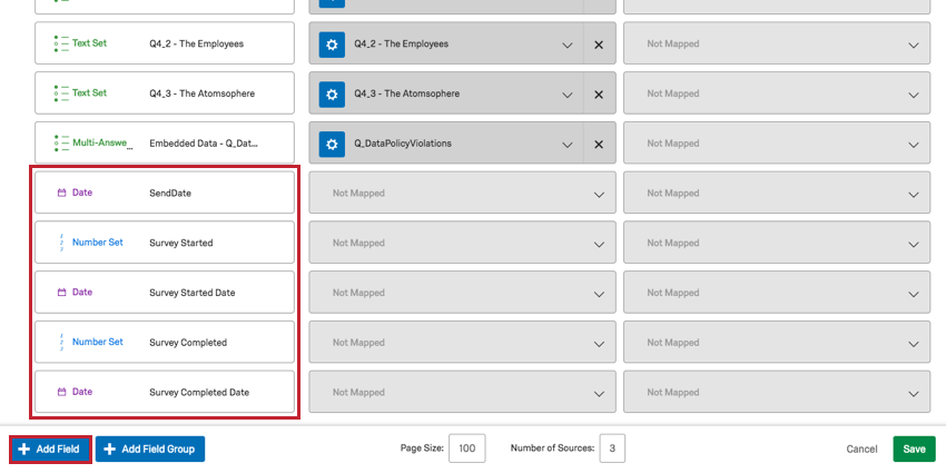 image showing the necessary fields for distribution reporting