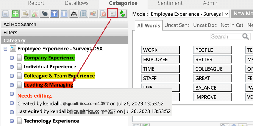 Show node status highlights the nodes with the color of the status that is set