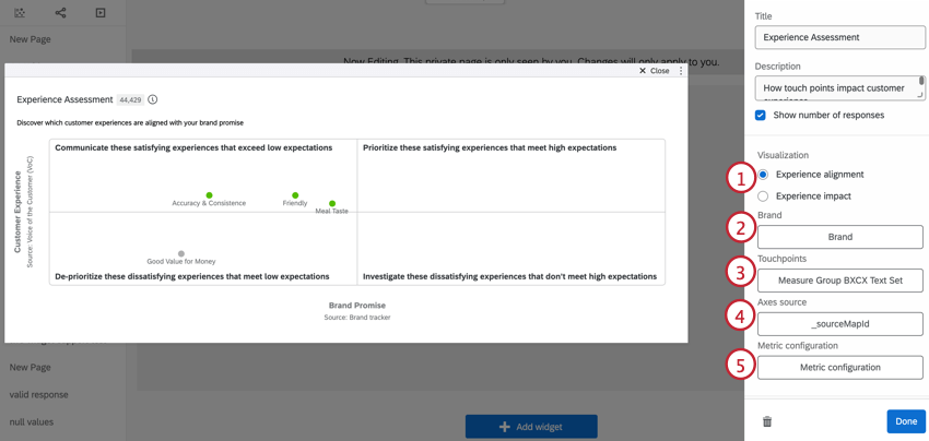 Steps to configure widget