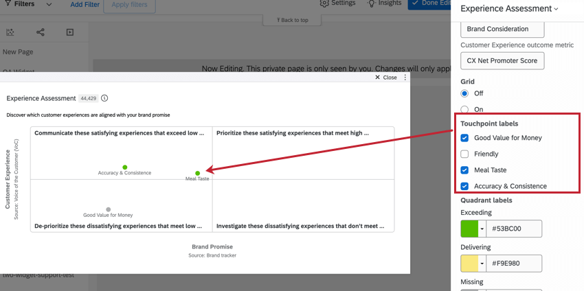 Berührungspunkt, wählen Sie aus, welche Sie anzeigen möchten