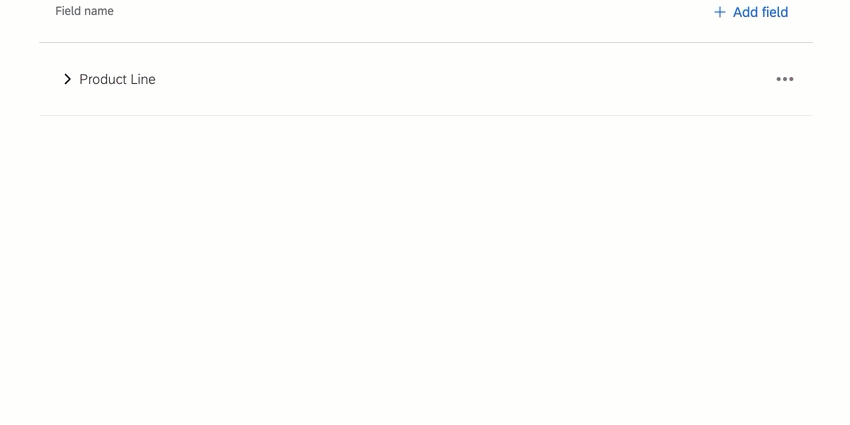 gif of clicking the arrow next to a custom field name to expand it
