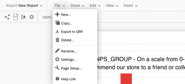 la scheda file di un rapporto avanzato
