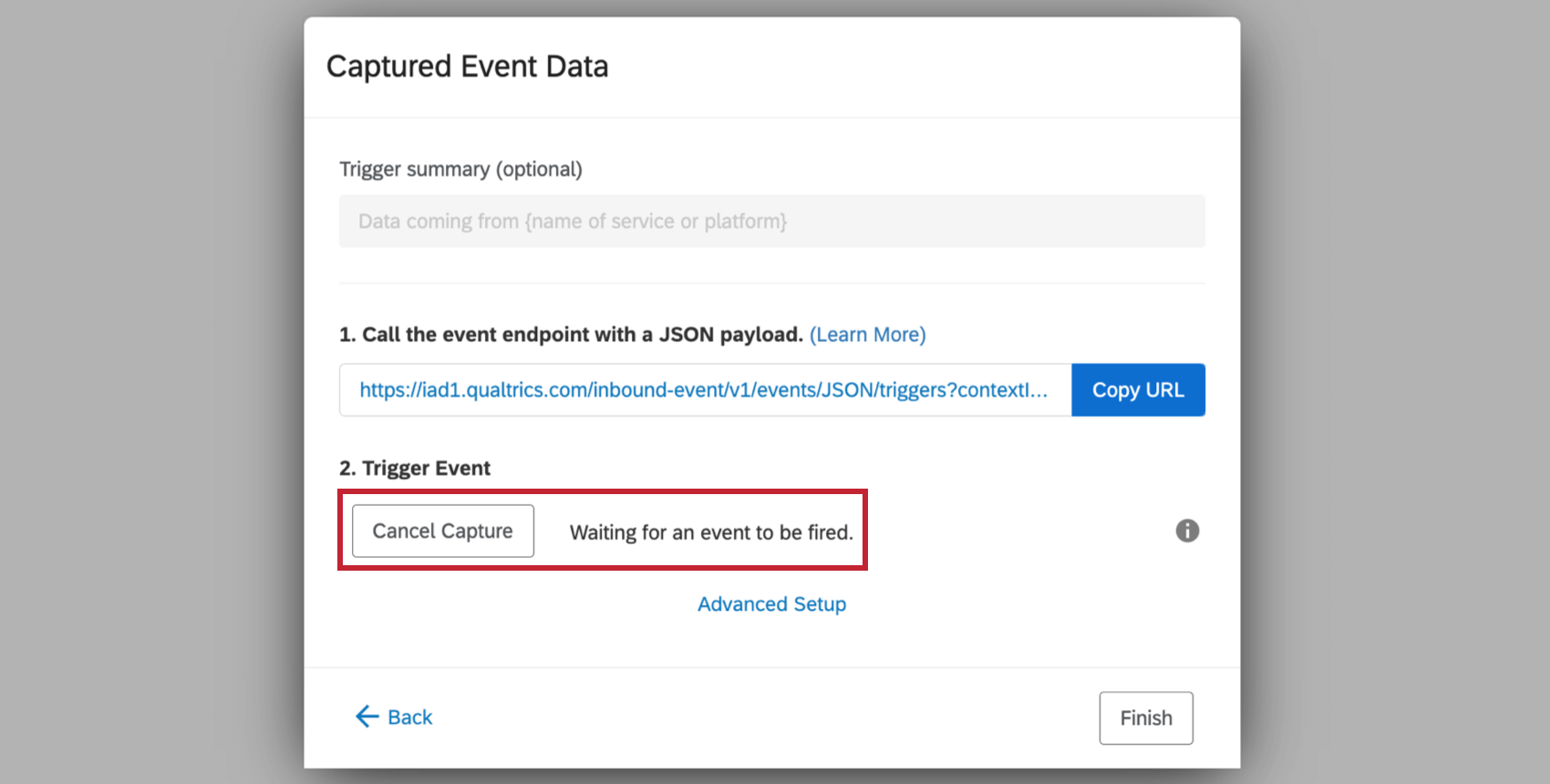待機状態のトリガーイベント