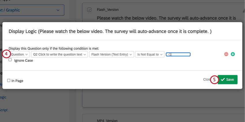 Erstellen der Logik zur Wiedergabe des Flash-Videos