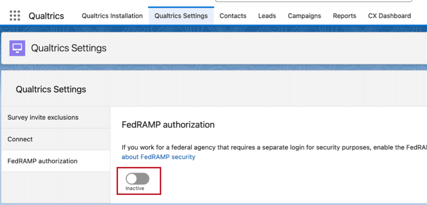 Configuração do FedRAMP
